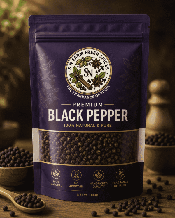 Premium Kerala Black Pepper | Farm Fresh | Whole Pepper